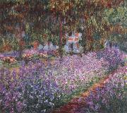 Claude Monet Monet-s Garden the Irises Germany oil painting reproduction